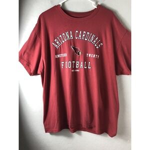 NFL Arizona Cardinals Mens XL Graphic Print Shirt  Embroidered
